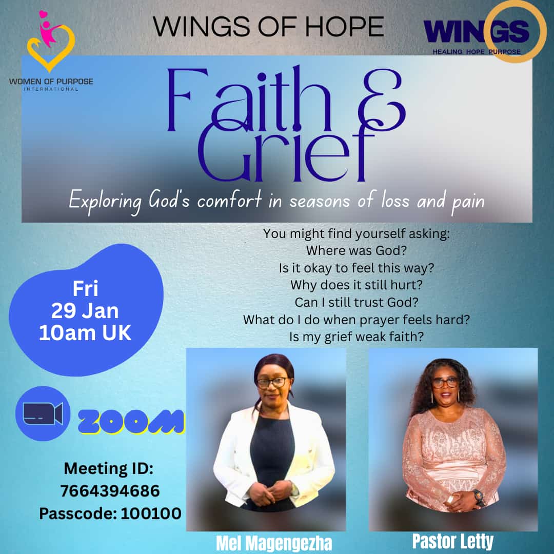 Faith and grief event-wings of hope